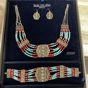 Bella Del Mar Expressions Collection Deluxe Necklace Bracelet Earring Ser New